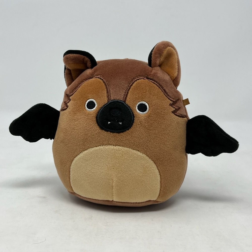 Squishmallows Mario The German Shepard Bat Plush Toy Stuffed Animal 6" Halloween